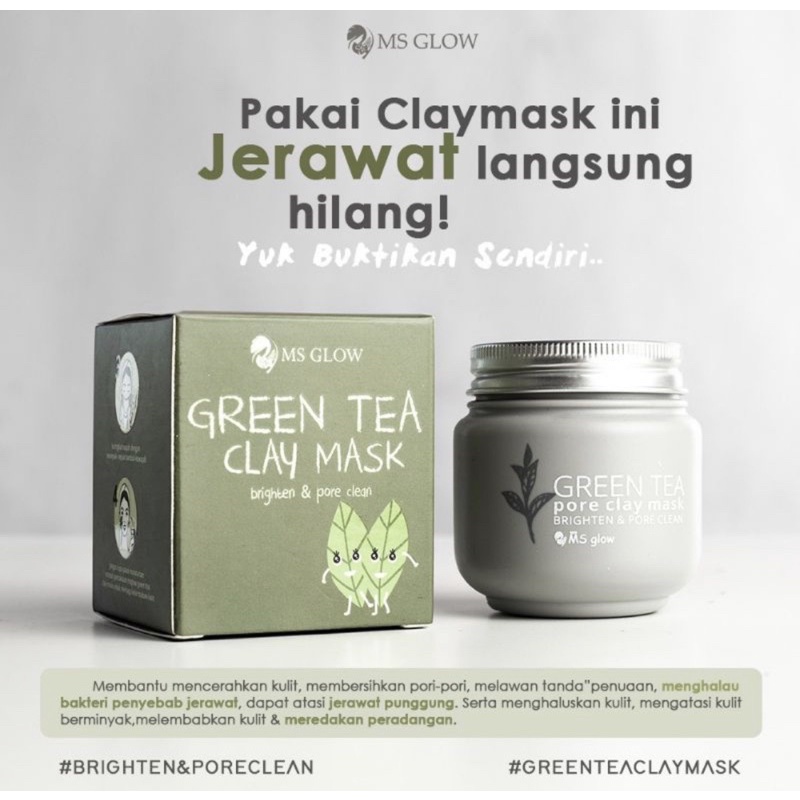 mask green tea clay