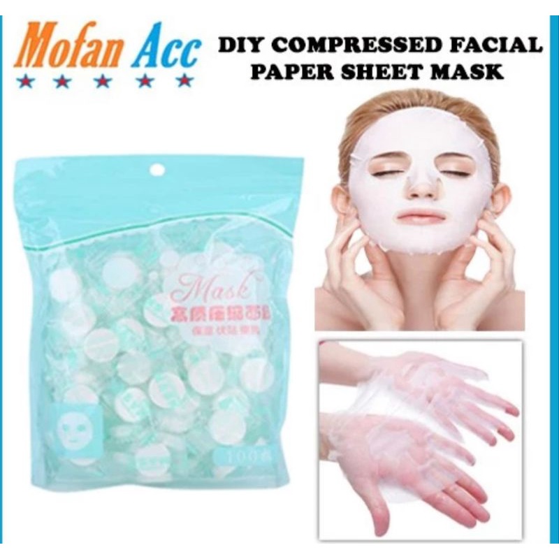 Compressed Paper Mask Sheet TABLET MASKER WAJAH