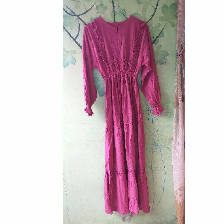 Gamis bahan rayon super halus - rhcolection