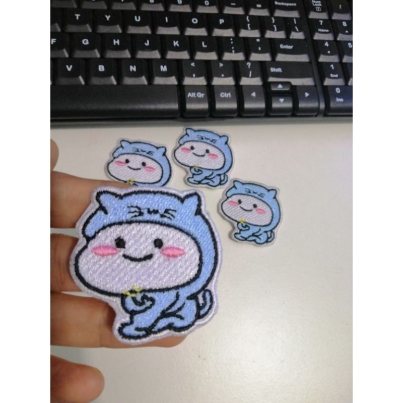 iron patch pentol cosplay bluecat