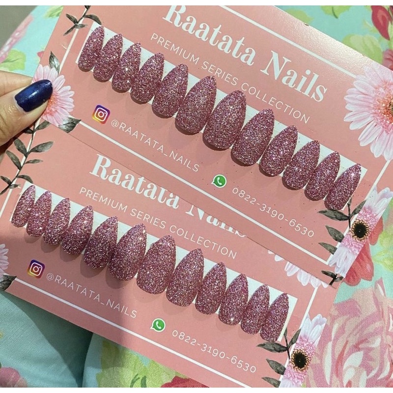 PREMIUM PINK GLITTER SET