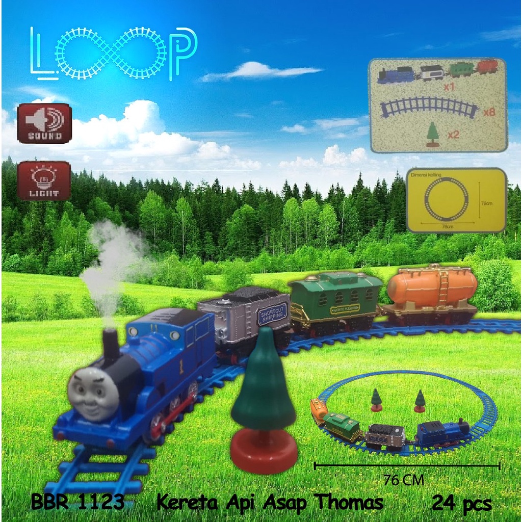 PROMO Thomas Train Kereta Api Asap Mainan Anak