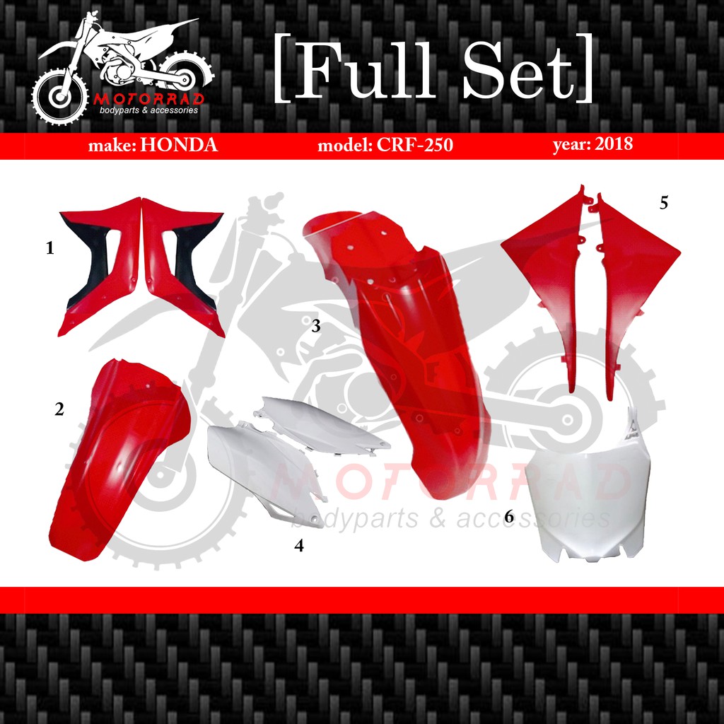 BODY ONLY CRF 250 2018