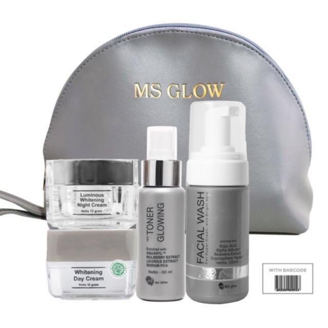(BISA COD) Paket Luminous MSGLOW [ FREE POUCH ]