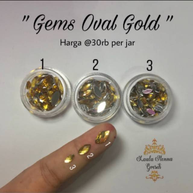 GEMS OVAL GOLD