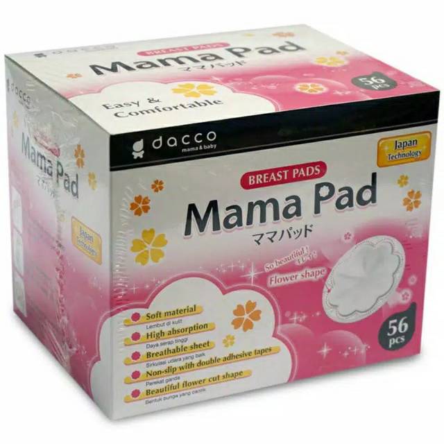 MAMA PAD FLOWER SHAPE 56 PCS