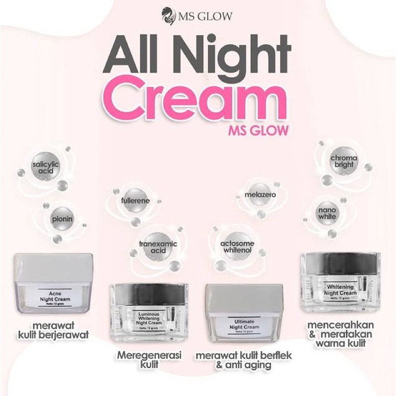 MS GLOW NIGHT CREAM