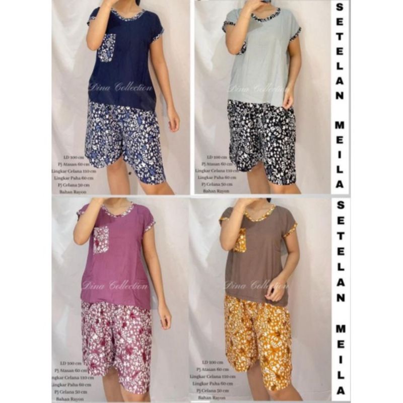 set meila celana pendek