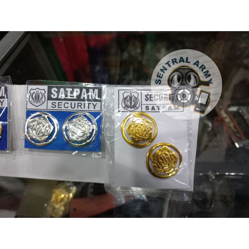 Pin Monogram Satpam - Pin Security Terbaru