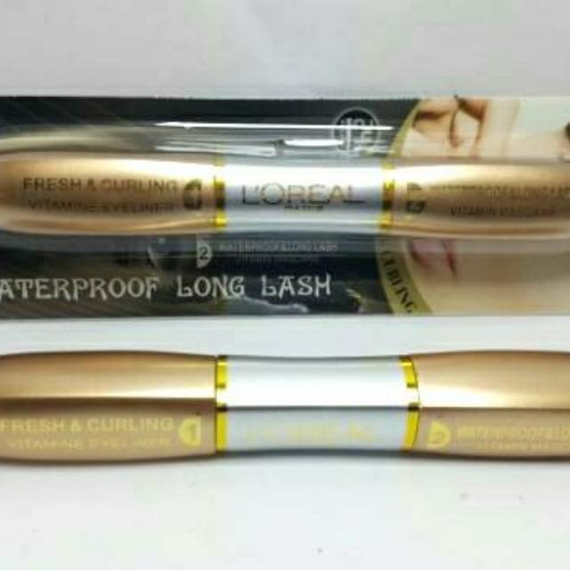 Maskara + eyeliner by loreal paris