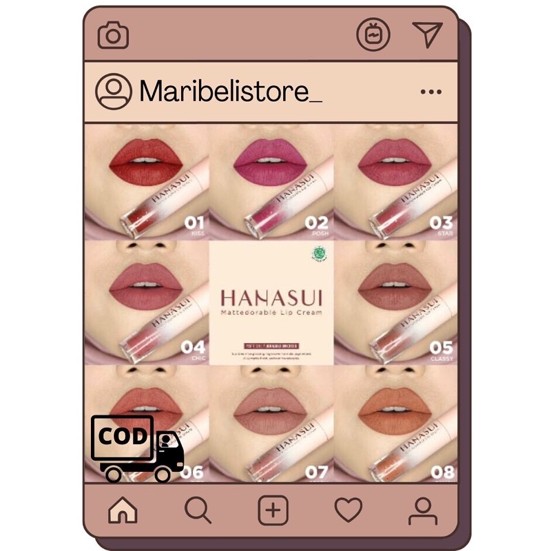 MURAH ❗️HANASUI MATTEDORABLE LIPCREAM