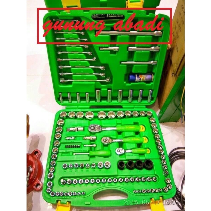 Tekiro socket set / kunci sock set 120 pcs box plastik
