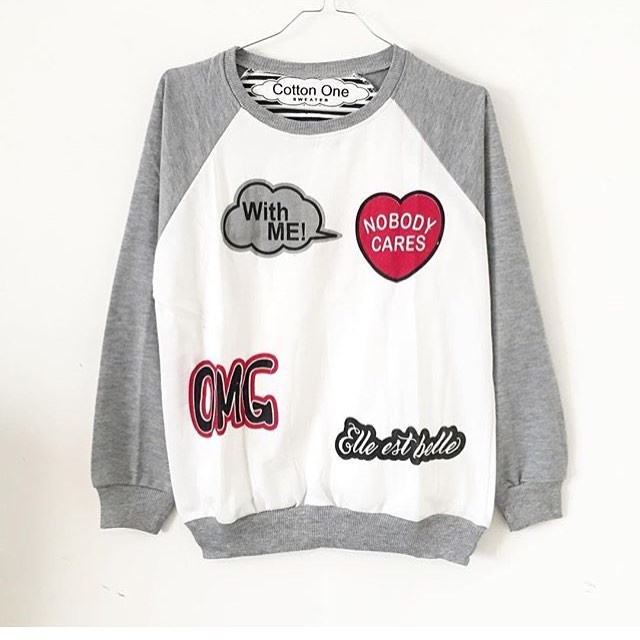 Patch sweater 1
