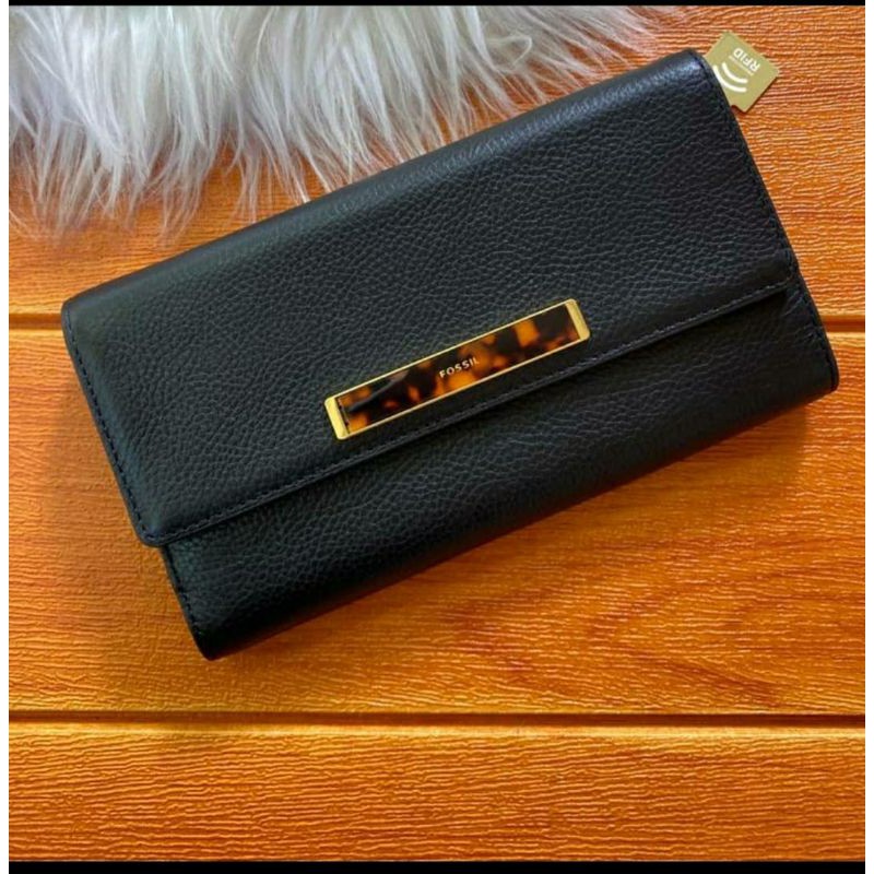 Fossil Blake Long Wallet Black