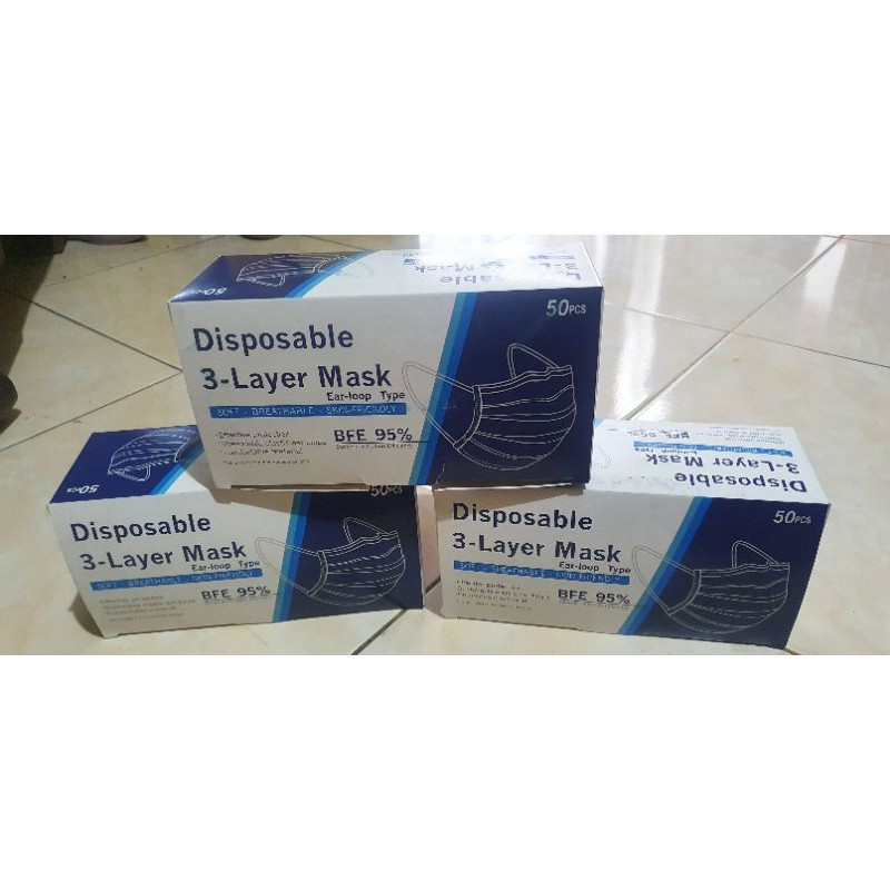 MASKER EARLOOP MURAH ISI 50PCS M
