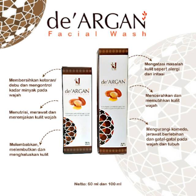 Facial wash de argan