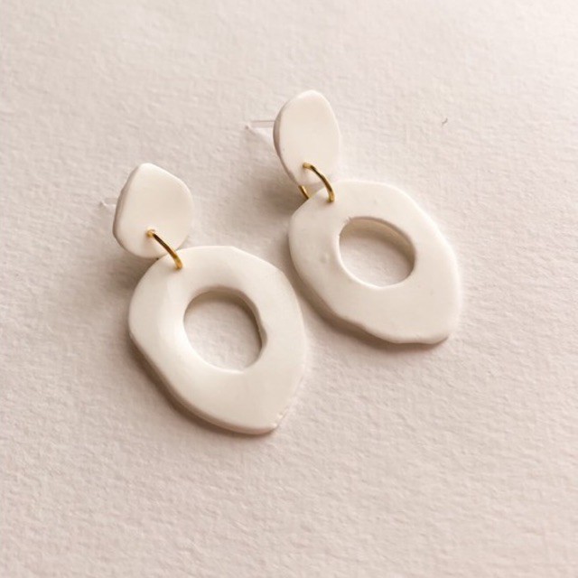 Curley Clay Earrings by Earloft
