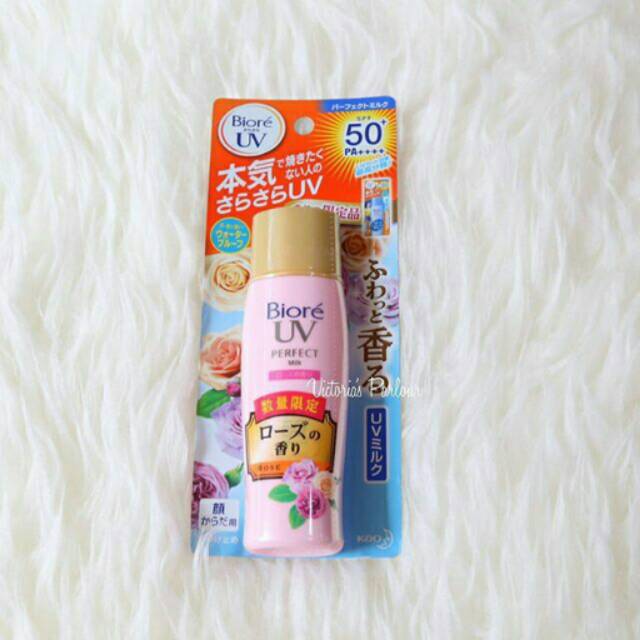 Biore Sunblock Perfect Milk (Rose)