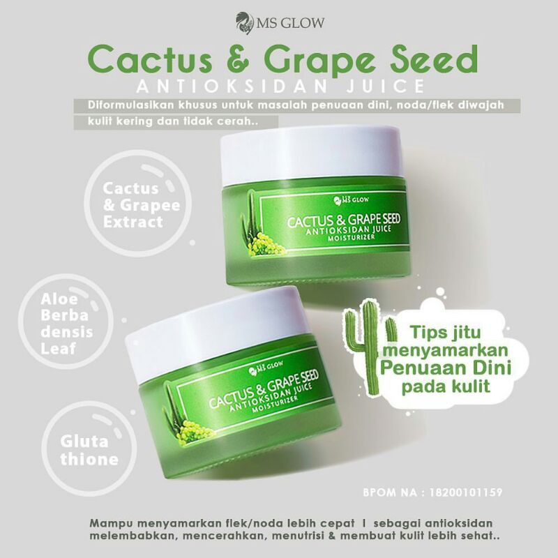 moisturizer juice cactus and grape