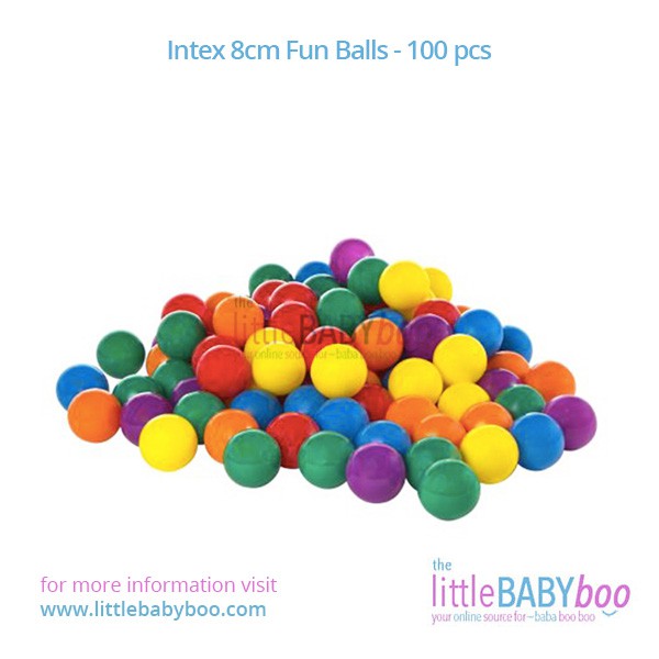 Intex 8cm Fun Balls - 100 pcs