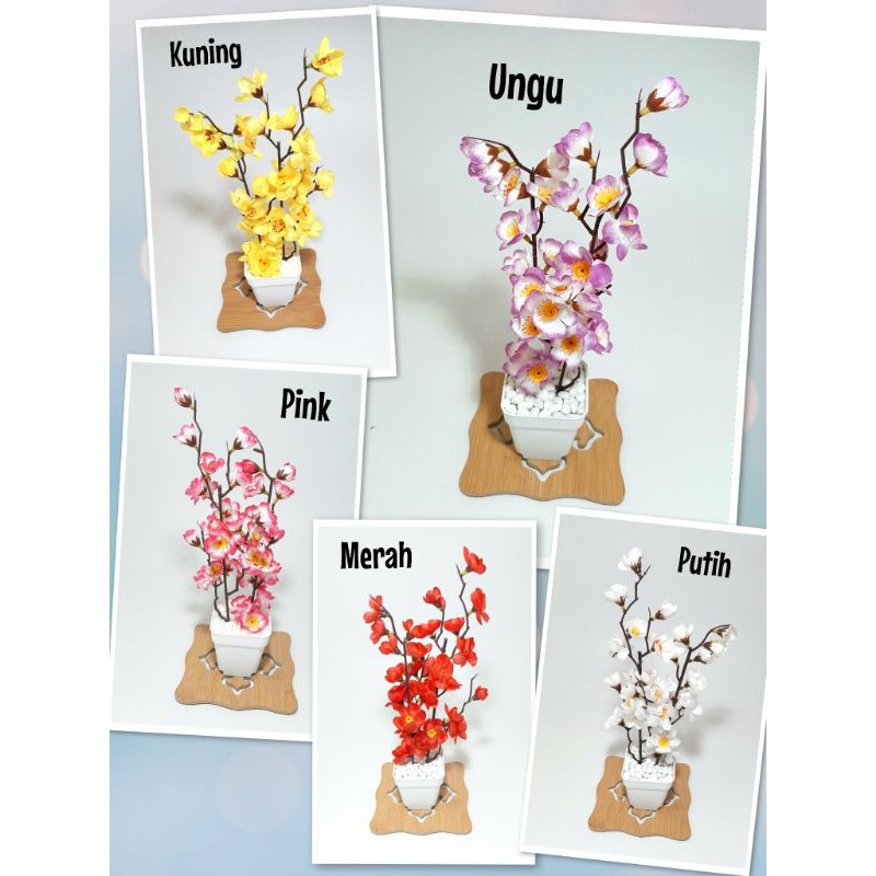 BUNGA SAKURA ARTIFICIAL / Bunga plastik / Bunga Palsu / Bunga Imitasi