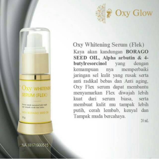 Oxyglow whitening serum flek