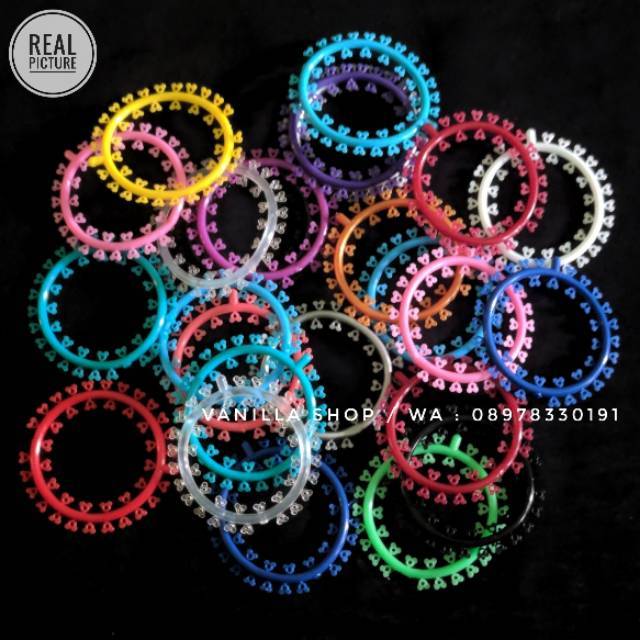 Karet behel motif ecer