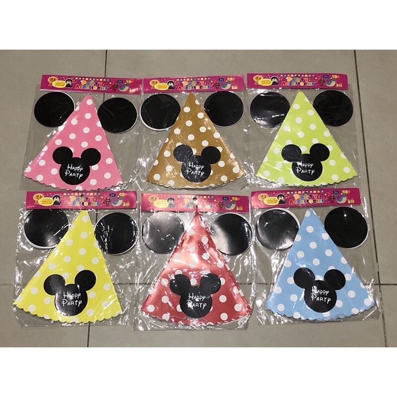 TOPI MICKEY ISI 3pcs