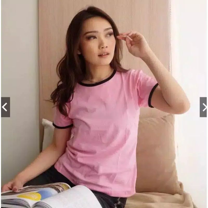 kaos polos ringer tee