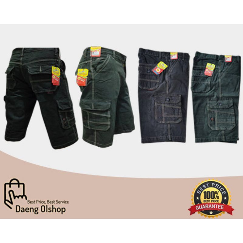 Celana Cargo Pria Pendek Size 27- 44