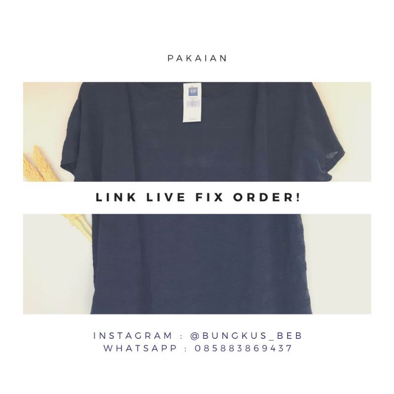 LINK LIVE FIX ORDER