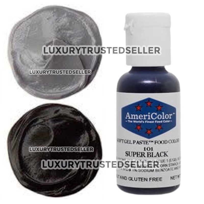 AMERICOLOR SOFTGEL PASTE SUPER BLACK 0.75 OZ