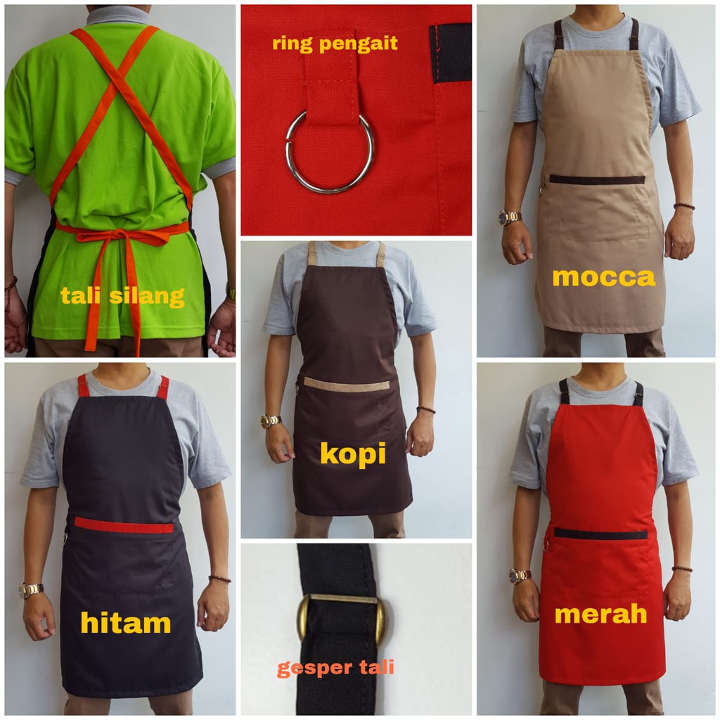 Apron Masak Silang