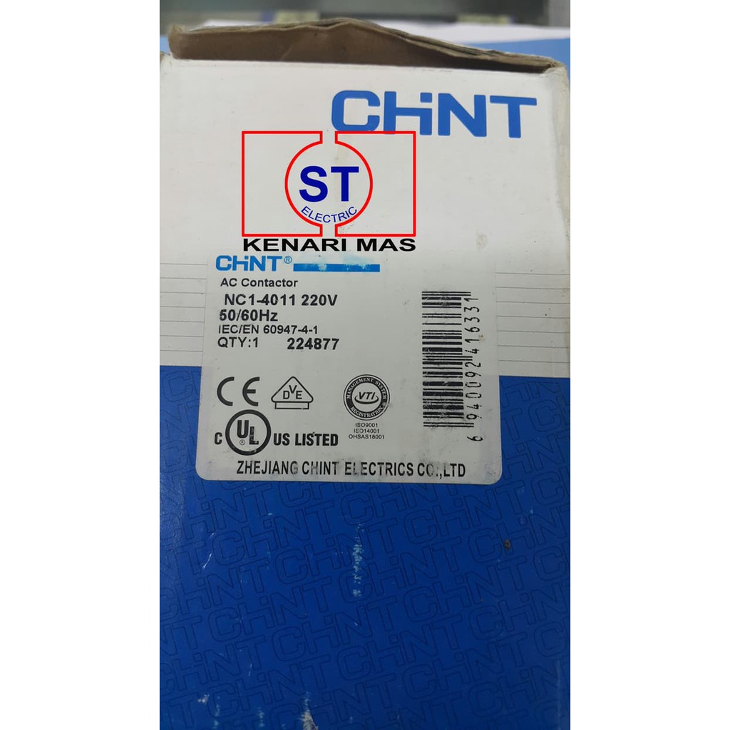 kontaktor   contactor CHNT NC1 4011