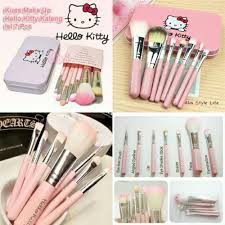 ALAT MAKE UP BRUSH SET HELLO KITTY ISI 7
