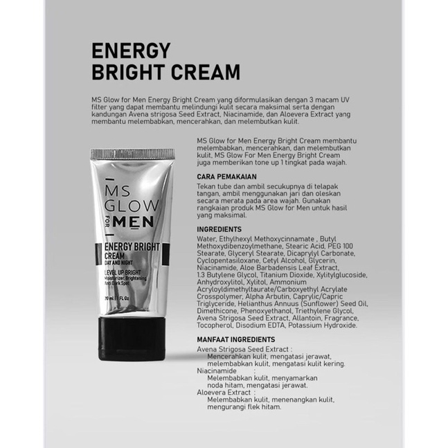 Bright Cream MsGlow Men