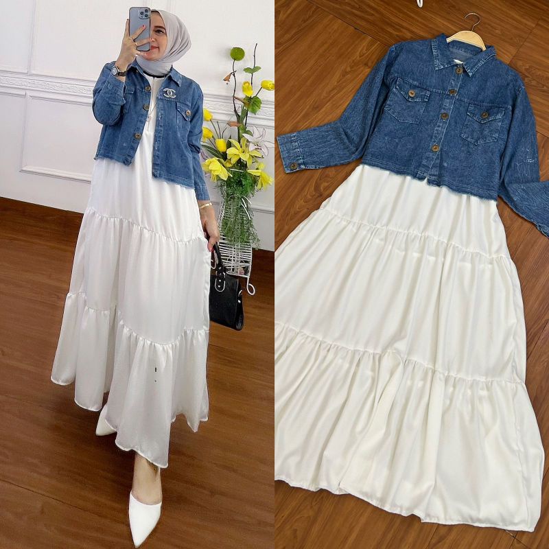 READY STOCK SET DALAMAN DAN JACKET JEANS