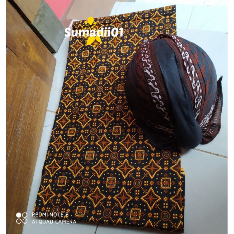 Set Jarik Instan + blangkon jogja