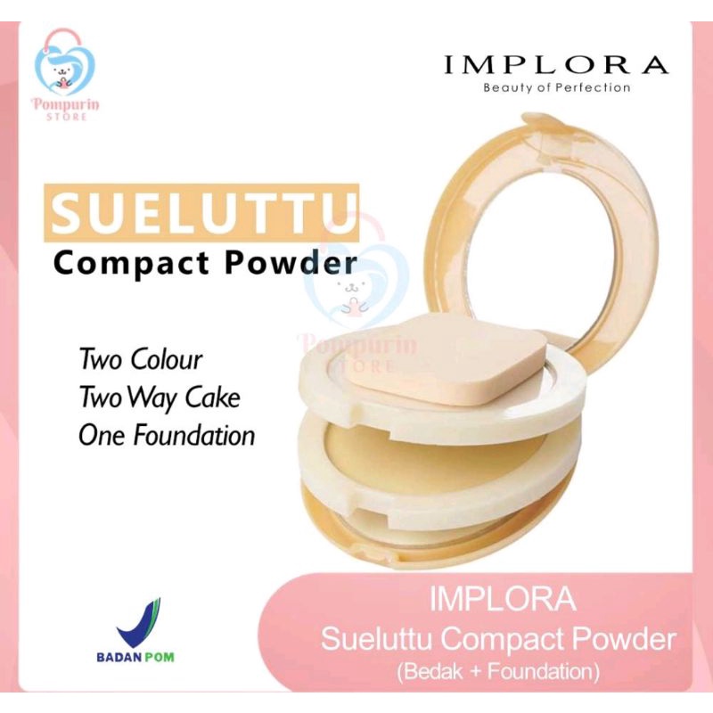 Implora SUELUTTU Powder Cake.2 Bedak 1 Foundation