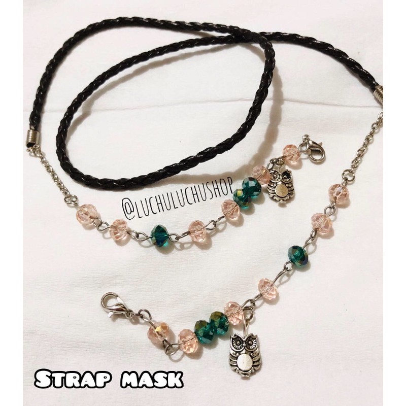 Strap Mask Handmade Crystal Ceko