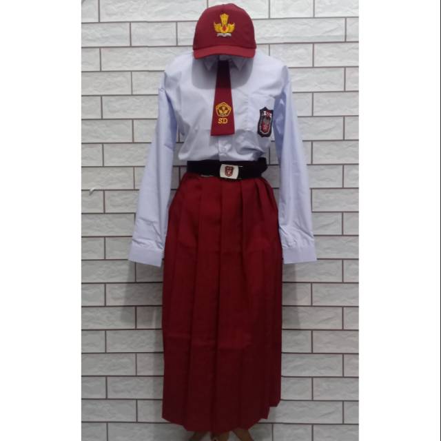 Baju seragam sd set putri