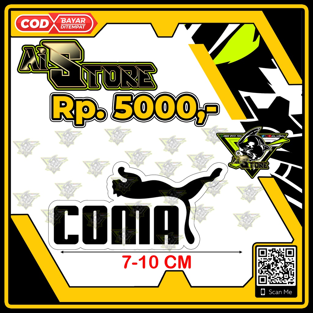 Stiker Coma
