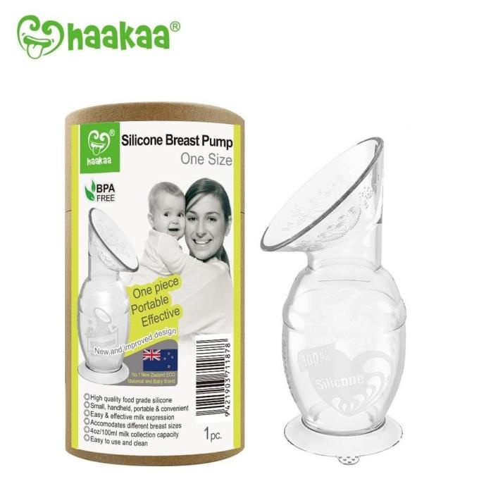 Haakaa silicone breast pump with suction base 100ml