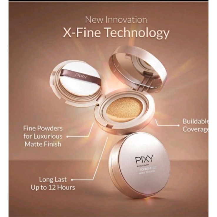 Pixy Make It Glow Techno Fixed Matte Cushion