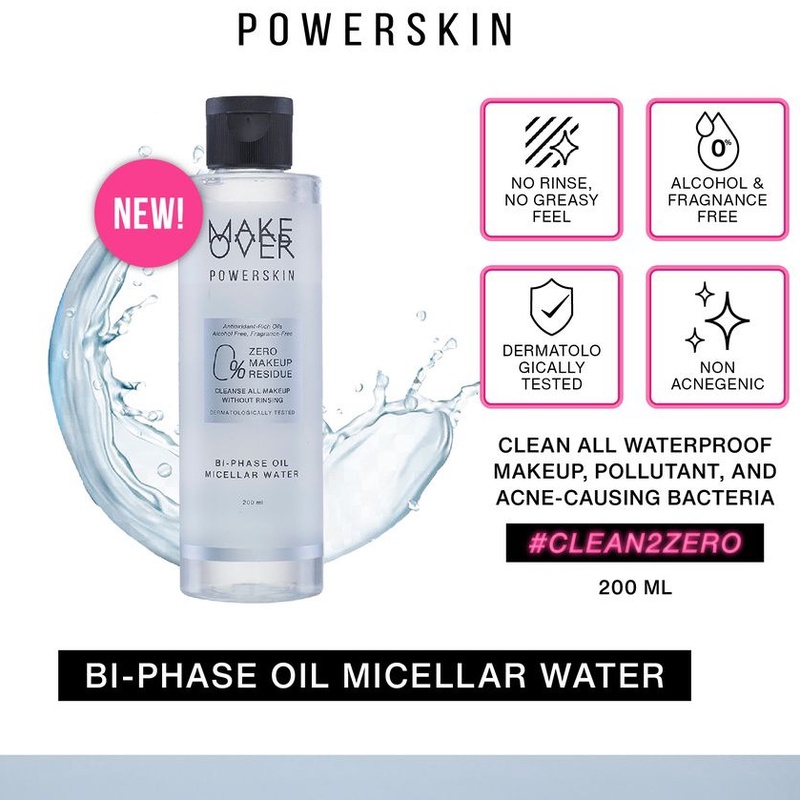 Make Over Powerski Bi-Phase Oil Micellar Water