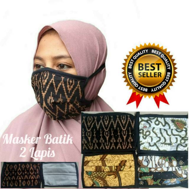 Masker batik 2 ply new