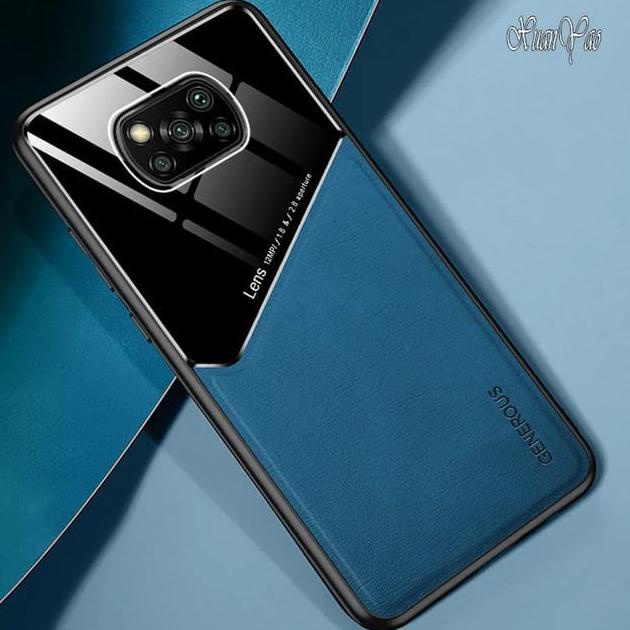 POCO X3 PRO SOFT CASE PREMIUM PLEXIGLASS LEATHER - Hitam