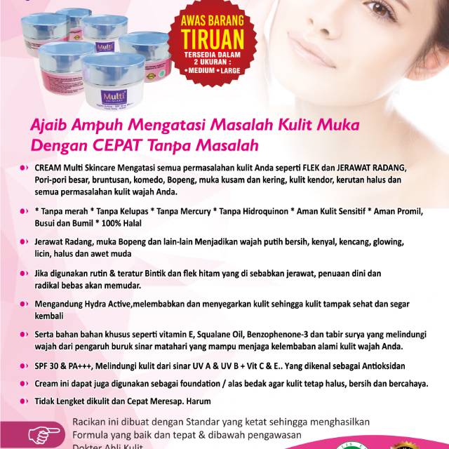 Multi Skincare Perawatan Wajah