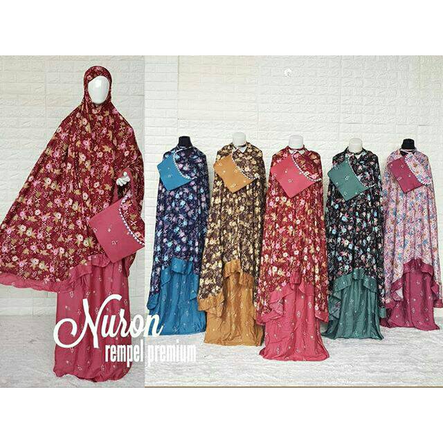 Mukena Nuron rempel premium
