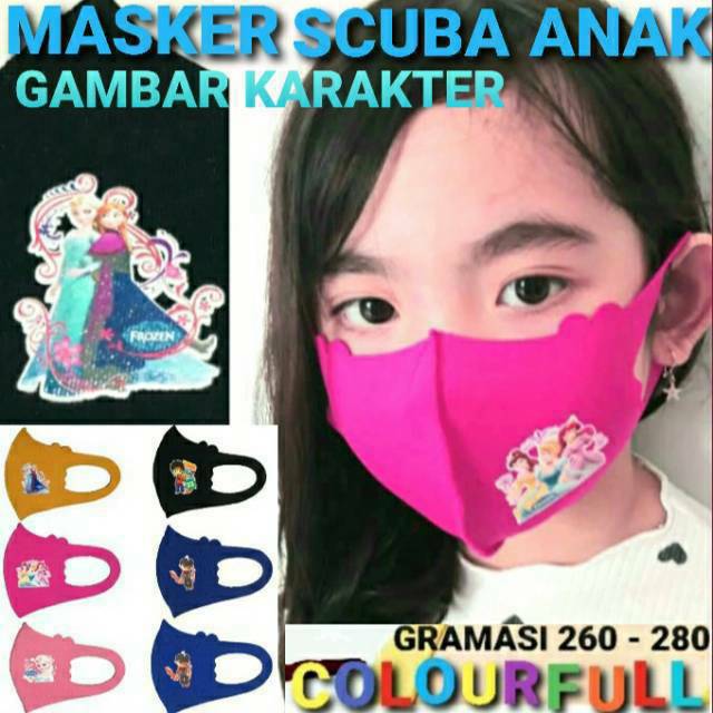 masker scuba anak
